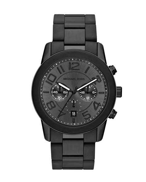 michael kors mercer watch black|Michael Kors black watch men.